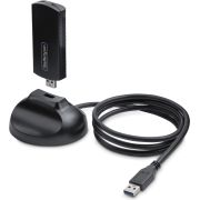 StarTech.com Wi-Fi 6E USB Adapter/Dongle, Voor Desktop/Laptop PC, Wireless NIC met Uitklapbare Anten
