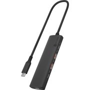 ICY BOX IB-HUB1437-CPD Bedraad USB 3.2 Gen 2 (3.1 Gen 2) Type-C Zwart
