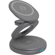 ICY BOX IB-SH101-CH Hoofdtelefoons, Smartphone, Smartwatch Antraciet, Grijs Snel opladen Binnen