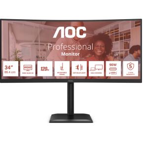AOC E4 CU34E4CV 34 UltraWide Quad HD 120Hz VA monitor