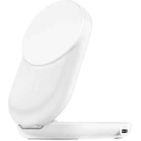 Belkin UltraCharge 25w Qi2 2in1 Magnetic Charger plus USB-C EU White Round Binnen