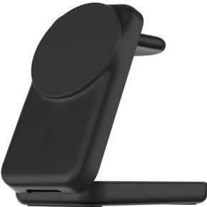 Belkin UltraCharge 25w Qi2 3in1 Magnetic Charger EU Black Square Binnen