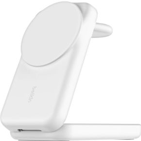 Belkin UltraCharge 25w Qi2 3in1 Magnetic Charger EU White Square Binnen