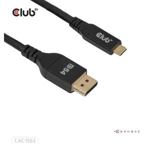 CLUB3D CAC-1563 USB-C® to DisplayPortTM 2.1 DP54 Bi-Directional Cable 8K120Hz 2m / 6.6ft