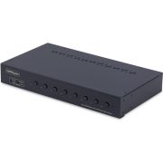StarTech.com 8-Port HDMI KVM Switch met 1U Rackmontage Kit, 4K 60Hz HDMI 2.0, Drukknop & Hotkey Scha