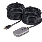 StarTech.com USB Extender Hub, 24m USB 2.0 Verlengkabel met 4-Port USB-A Hub, Actieve/Bus Powered US