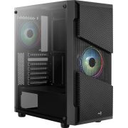 Aerocool Menace Saturn RGB Midi Tower Zwart Behuizing