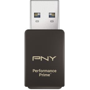 PNY Performance Prime geheugenkaartlezer USB 3.2 Gen 1 (3.1 Gen 1) Type-A Zwart