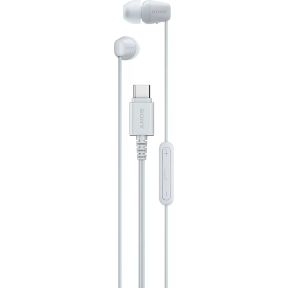 Sony IER-EX15C Headset Bedraad In-ear Oproepen/muziek USB Type-C Wit