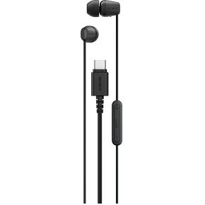 Sony IER-EX15C Headset Bedraad In-ear Oproepen/muziek USB Type-C Zwart