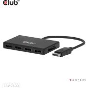 CLUB3D CSV-7400 DisplayPortTM Quad Monitor Hub MST 4x 4K30Hz