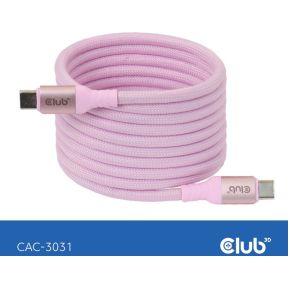 CLUB3D CAC-3031 USB-kabel USB 2.0 2 m USB C Roze