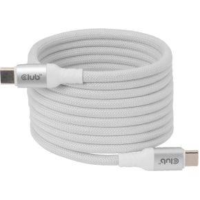 CLUB3D CLUB 3D USB-C Magnetic-Coil Cable White