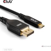 CLUB3D USB Type-C Cable to DP 2.1 Bi-Directional VESA DP80 Certified Cable M/M 1m/3.28ft