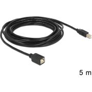 DeLOCK 83429 USB-kabel USB 2.0 5 m USB B Zwart