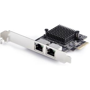 StarTech.com 2-Port 5G Gigabit PCIe Ethernet Adapter Kaart, 5G/2.5G/1G/100M/10M PCI Express Netwerkk