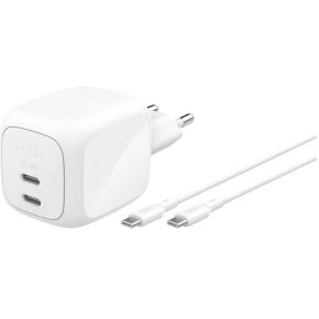 Belkin WCH020KQ2MWH-B6 oplader voor mobiele apparatuur Universeel Wit AC Snel opladen Binnen