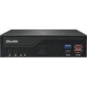 Shuttle Slim PC DH770 , S1700, 2x HDMI, 2x DP , 2x 2.5G LAN, 2x COM, 8x USB, 1x 2.5", 2x M.2, 24/7 p