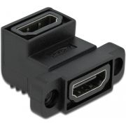 DeLOCK 81308 tussenstuk voor kabels HDMI Type A (Standard) Zwart