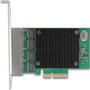 DeLOCK PCI Express x4 Network Card 2.5 Gigabit LAN 4 x RJ45 RTL8125