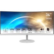 MSI Pro MP341CQWDE computer 86,4 cm (34") 3440 x 1440 Pixels UltraWide Quad HD Wit monitor