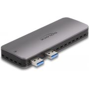 DeLOCK 42013 behuizing voor opslagstations SDD-behuizing Zwart M.2