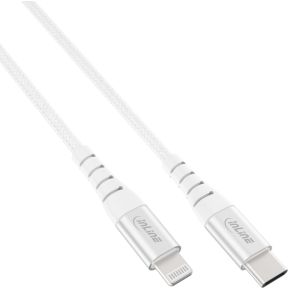 InLine 31460C Lightning-kabel 2 m Zilver