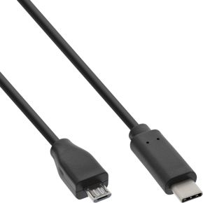 InLine 35742 USB-kabel USB 2.0 2 m USB C Micro-USB B Zwart