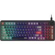 MSI FORGE GK110 Gamen USB Amerikaans Engels Zwart Toetsenbord