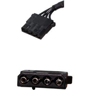 Xilence XZ183 electriciteitssnoer Zwart 4-pin