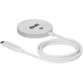 CLUB3D CAC-3027 Qi2 25W draadloze oplader zwart Qi 2.2 MagSafe-compatibel magnetisch pad