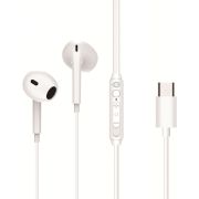 Conceptronic BRENDAN02W In-ear Bedraad Wit USB Type-C