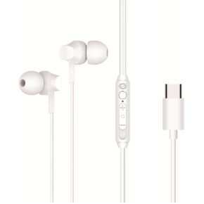 Conceptronic BRENDAN03W In-ear Bedraad Wit USB Type-C