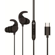 Conceptronic BRENDAN05B In-ear Bedraad Zwart USB Type-C