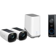 Eufy eufyCam S330 (eufyCam 3) + Video Doorbell E340 smart home veiligheidsuitrusting