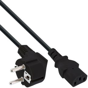 InLine 16649 electriciteitssnoer Zwart 3 m