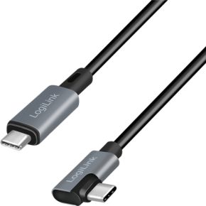 LogiLink CU0183 USB-kabel USB 2.0 2 m USB C Zwart, Zilver