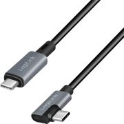 LogiLink CU0184 USB-kabel USB 2.0 3 m USB C Zwart, Zilver