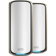 NETGEAR Orbi 970 Series Quad-Band Wi-Fi 7, 2-Pack Quad-band (2.4 GHz / 5 GHz-1 / 5 GHz-2 / 6 GHz) Wi- router