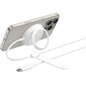 Belkin WIA014hqWH Hoofdtelefoons, Smartphone Wit USB Draadloos opladen Snel opladen Binnen