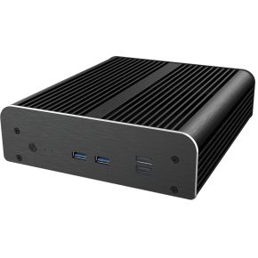 Akasa Newton RC Compact fanless case for ASUS NUC 14 Pro Mini Tower Zwart