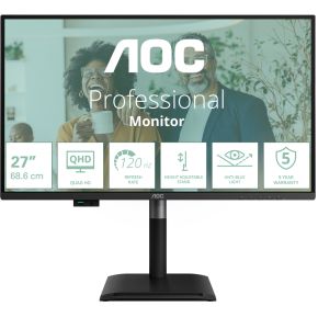 AOC Professional Q27P4CV 27 Quad HD 120Hz IPS Monitor