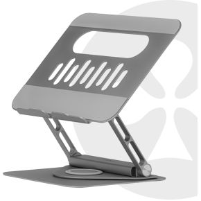 CLUB3D Verstelbare aluminium laptopstandaard met USB-C®-hub