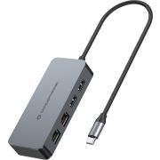 Conceptronic ABBY24G laptop dock & poortreplicator Bedraad USB 3.2 Gen 1 (3.1 Gen 1) Type-C Grijs