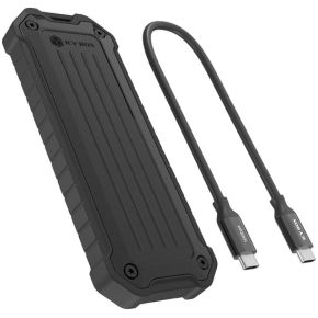 ICY BOX IB-1827MCP-C31 SDD-behuizing Zwart M.2