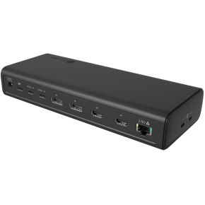 ICY BOX IB-DK7401-CU31 Bedraad USB 3.2 Gen 2 (3.1 Gen 2) Type-C Zwart