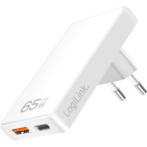 LogiLink PA0368 oplader voor mobiele apparatuur Universeel Wit AC Snel opladen Binnen