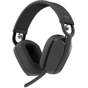 Logitech Zone Vibe Wireless Headset Draadloos Hoofdband Oproepen/muziek USB Type-C Bluetooth Grafiet