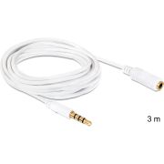 DeLOCK 3.5mm 3m audio kabel 6.35mm Wit