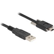 DeLOCK 80478 USB-kabel USB 2.0 1 m USB A Mini-USB B Zwart
